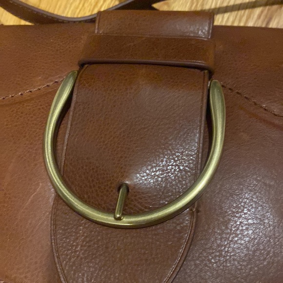 NWOT Frye Brown Clara Crossbody Buckle Bag - Picture 3 of 15